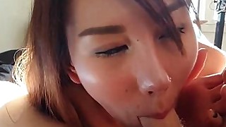 babe blowjob bus busty couple japanese oral outdoor public